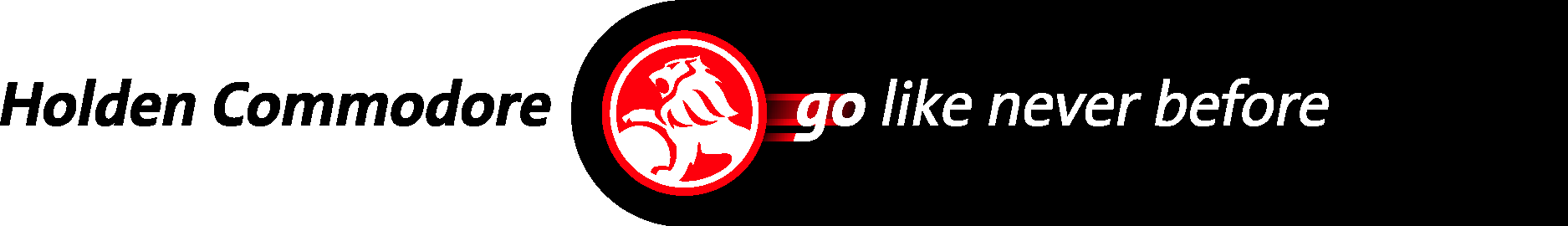 Holden Commodore Go Flike Never Before. Logo Vector Logo